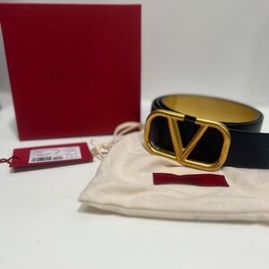 Valentino VLOGO Leather Belt